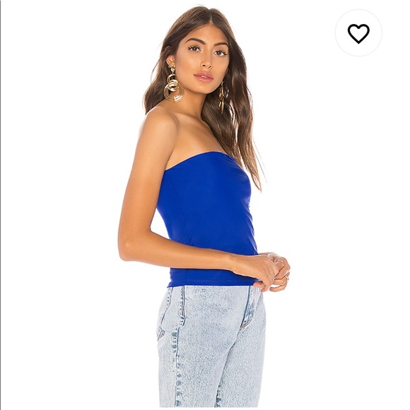 Revolve - by the way. Brooke Tube Top Cobalt Blue - Picture 1 of 6